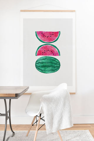 Orara Studio Watermelon Tropical Fruit Art Print And Hanger