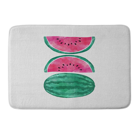 Orara Studio Watermelon Tropical Fruit Memory Foam Bath Mat