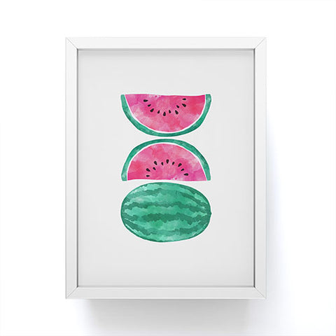 Orara Studio Watermelon Tropical Fruit Framed Mini Art Print