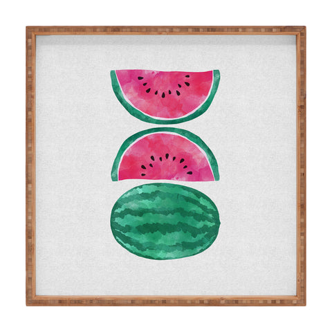 Orara Studio Watermelon Tropical Fruit Square Tray