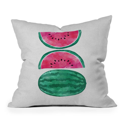 Orara Studio Watermelon Tropical Fruit Throw Pillow