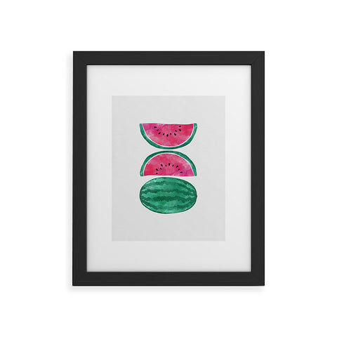 Orara Studio Watermelon Tropical Fruit Framed Art Print