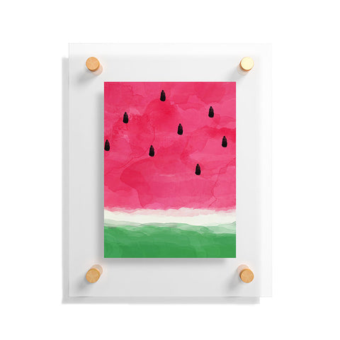 Orara Studio Watermelon Watercolor Floating Acrylic Print