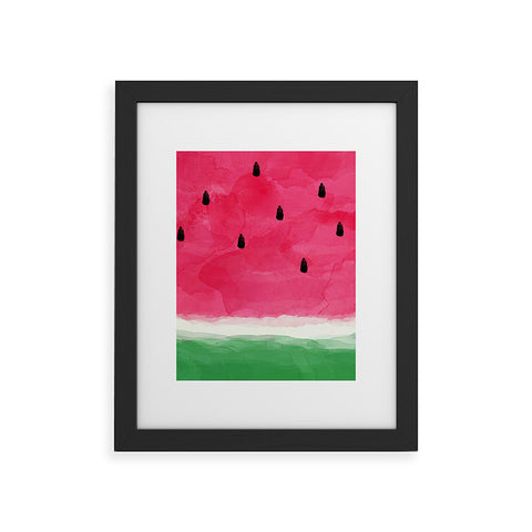 Orara Studio Watermelon Watercolor Framed Art Print