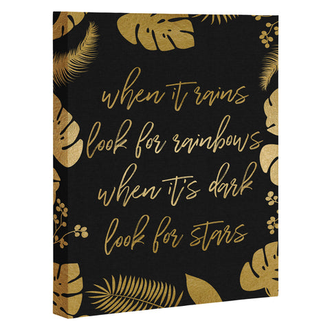 Orara Studio When It Rains Inspiring Quote Art Canvas