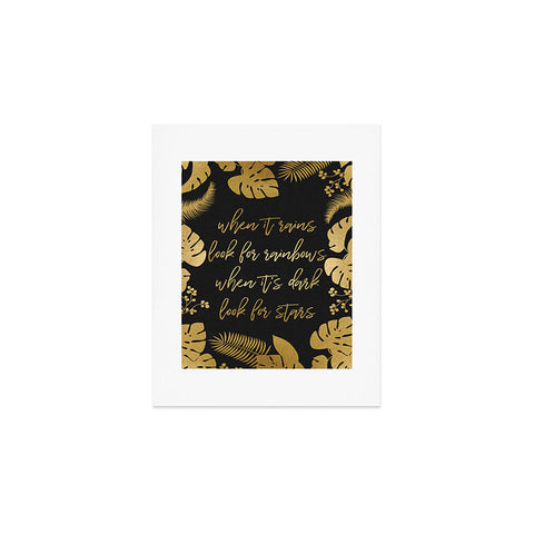 Orara Studio When It Rains Inspiring Quote Art Print