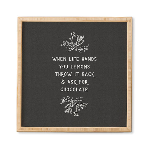 Orara Studio When Life Gives You Lemons Framed Wall Art