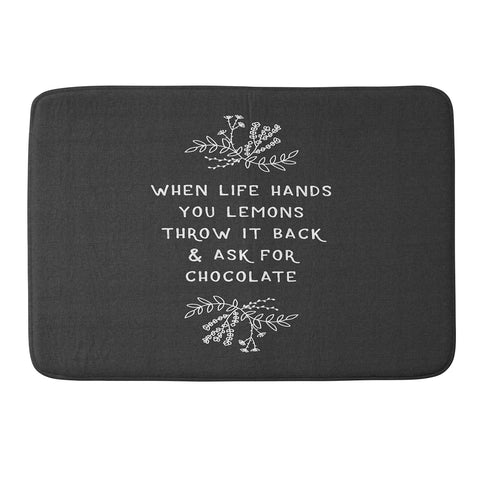 Orara Studio When Life Gives You Lemons Memory Foam Bath Mat