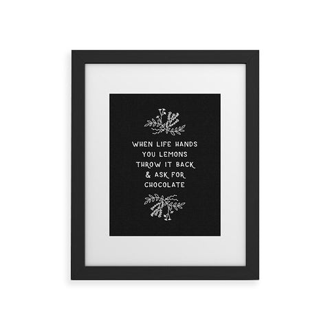 Orara Studio When Life Gives You Lemons Framed Art Print