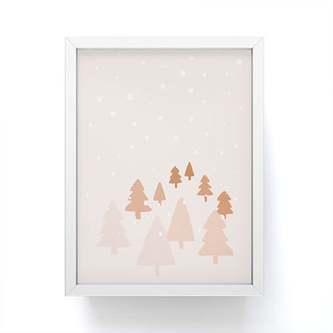 Orara Studio Winter Forest Landscape Framed Mini Art Print