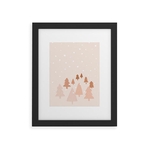 Orara Studio Winter Forest Landscape Framed Art Print