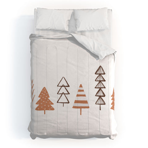 Orara Studio Winter Trees Illustration Comforter