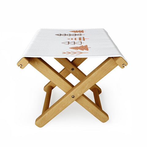 Orara Studio Winter Trees Illustration Folding Stool