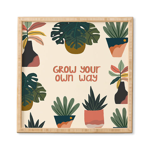 Oris Eddu Grow your own way Framed Wall Art