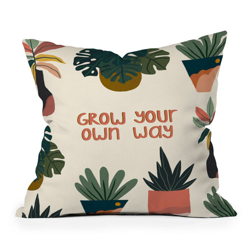 Oris Eddu Grow your own way Throw Pillow