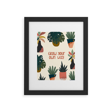 Oris Eddu Grow your own way Framed Art Print