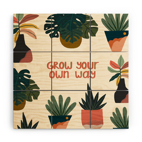 Oris Eddu Grow your own way Wood Wall Mural