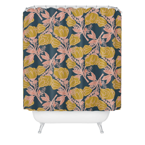 Oris Eddu Magnolia Bloom Shower Curtain