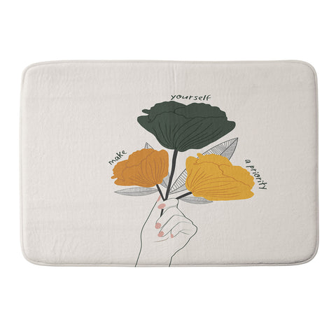 Oris Eddu Make Yourself a Priority Memory Foam Bath Mat