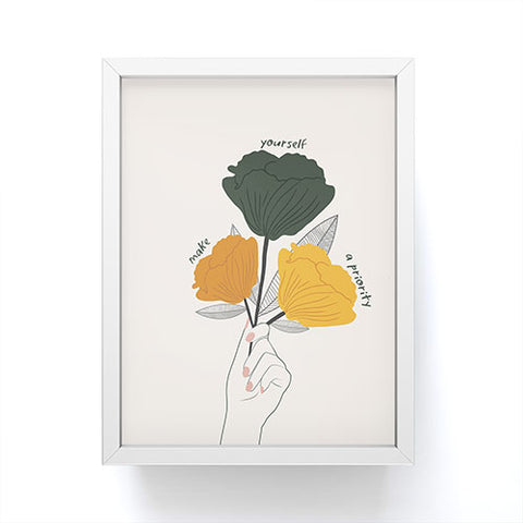 Oris Eddu Make Yourself a Priority Framed Mini Art Print