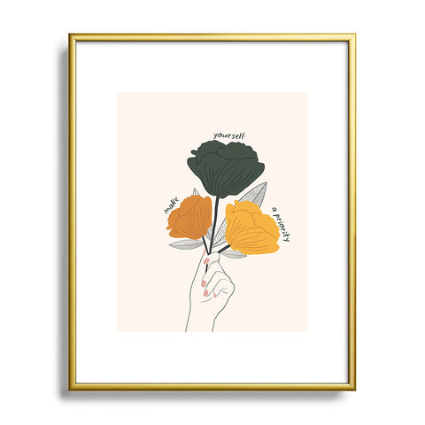 Oris Eddu Make Yourself a Priority Metal Framed Art Print