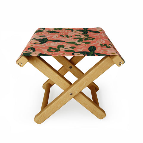 Oris Eddu Poppy Pine pink Folding Stool