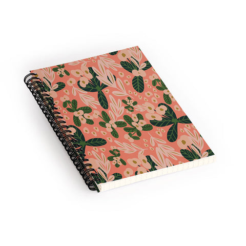 Oris Eddu Poppy Pine pink Spiral Notebook