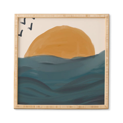 Oris Eddu Smooth Wave Framed Wall Art