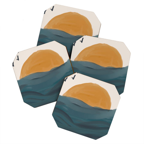 Oris Eddu Smooth Wave Coaster Set