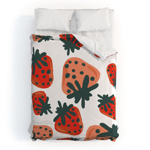Oris Eddu Strawberry Lush II Duvet Cover