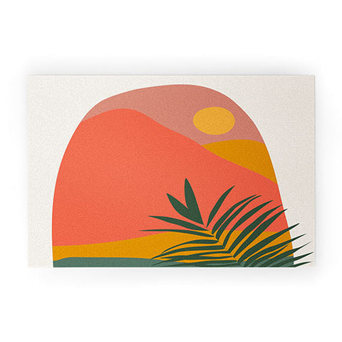 Oris Eddu Tropical Landscape Welcome Mat