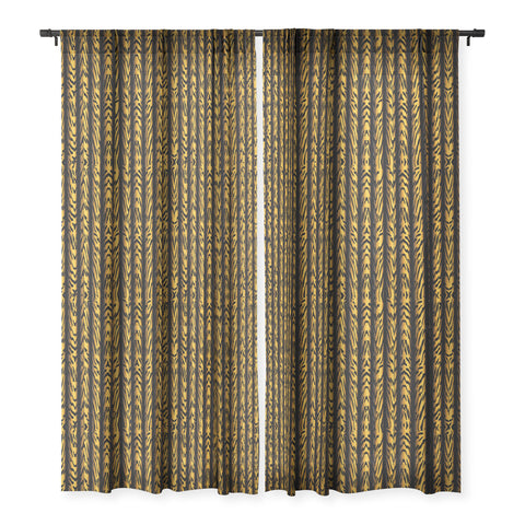 Patricia Brown Tiger Stripe Master Sheer Window Curtain