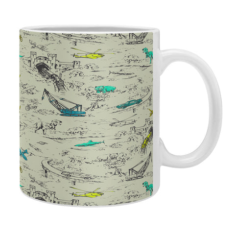 Pattern State Adventure Toile Coffee Mug