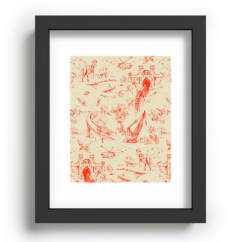 Pattern State Adventure Toile Dawn Recessed Framing Rectangle