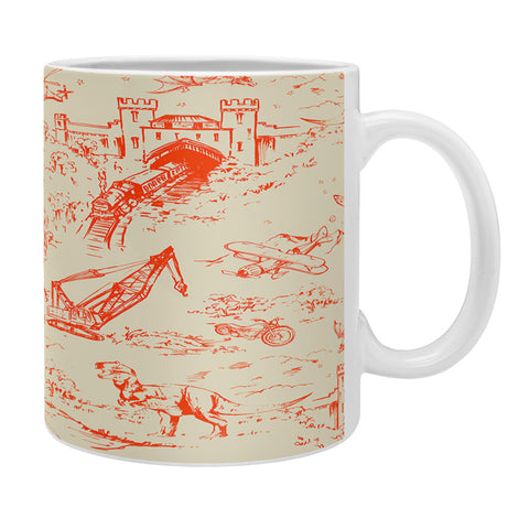 Pattern State Adventure Toile Dawn Coffee Mug