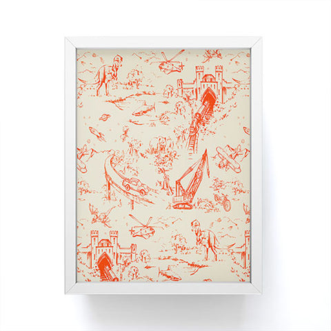 Pattern State Adventure Toile Dawn Framed Mini Art Print