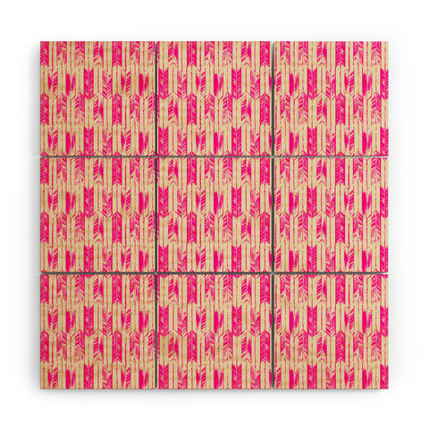 Pattern State Arrow Candy Wood Wall Mural