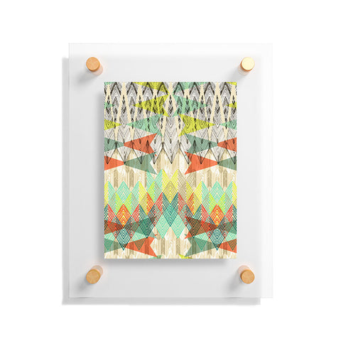 Pattern State Arrow Dawn Floating Acrylic Print