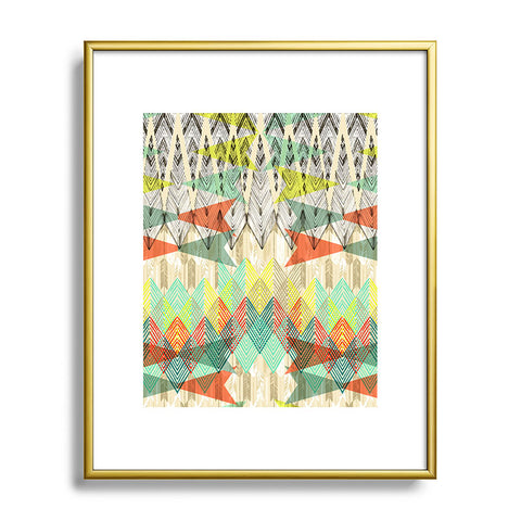 Pattern State Arrow Dawn Metal Framed Art Print