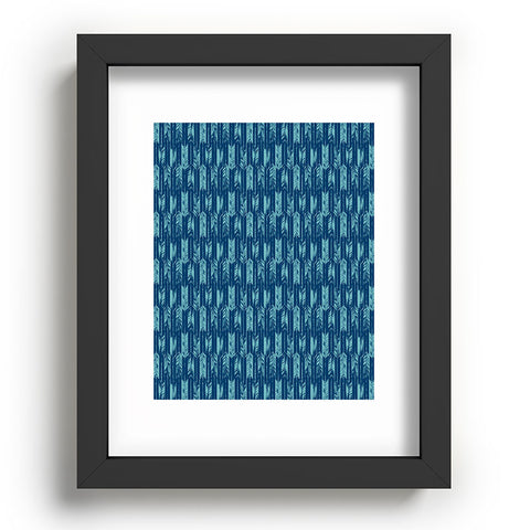 Pattern State Arrow Indigo Recessed Framing Rectangle