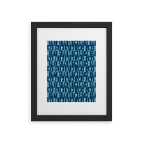 Pattern State Arrow Indigo Framed Art Print