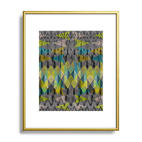 Pattern State Arrow Night Metal Framed Art Print