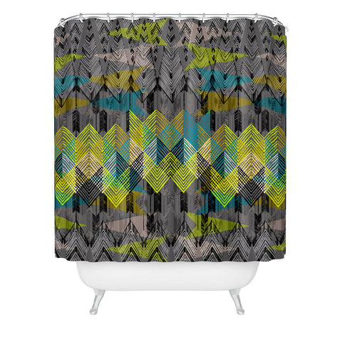 Pattern State Arrow Night Shower Curtain
