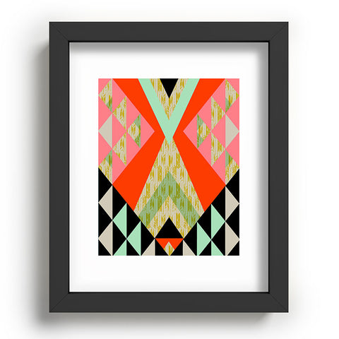 Pattern State Arrow Quilt Recessed Framing Rectangle