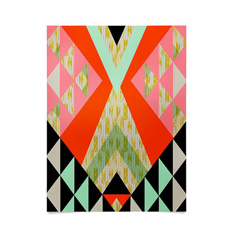 Pattern State Arrow Quilt Poster