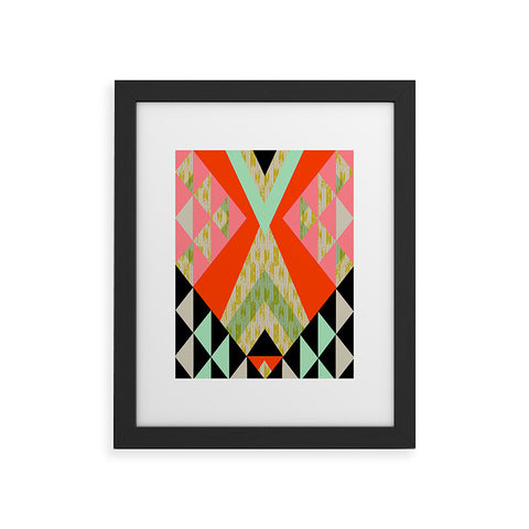 Pattern State Arrow Quilt Framed Art Print