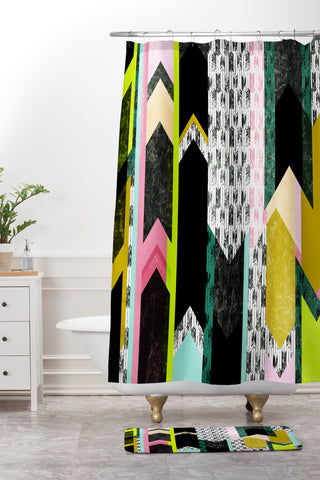 Pattern State ARROW VISTA Shower Curtain And Mat