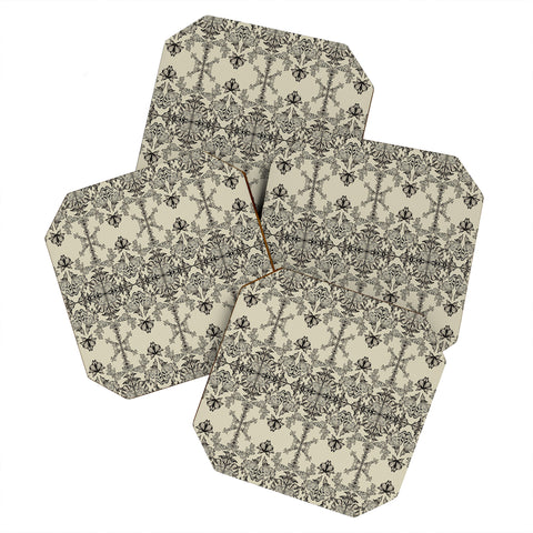 Pattern State Butterfly Paper Coaster Set