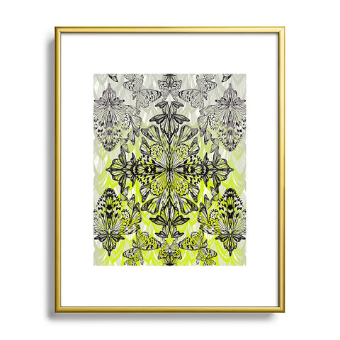 Pattern State Butterfly Tail Metal Framed Art Print