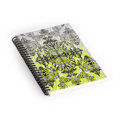 Pattern State Butterfly Tail Spiral Notebook